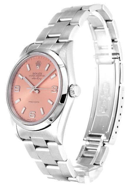 Rolex Air-King 34mm Pink Quarter Arabic Dial 14000 - Image 2