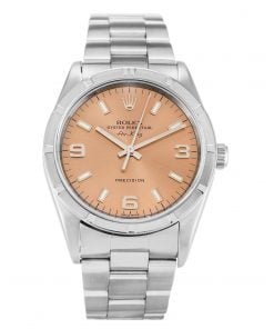 Rolex Air-King 34mm Salmon Quarter Arabic Dial 14010M