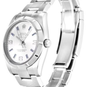 Rolex Air-King 34mm Silver Quarter Arabic Dial 114210