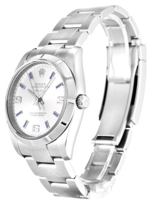 Rolex Air-King 34mm Silver Quarter Arabic Dial 114210 - Image 2