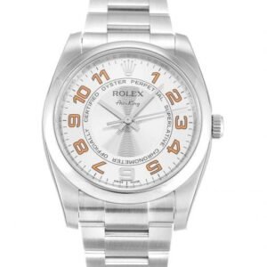 Rolex Air-King 34mm Silver Arabic Dial 114200