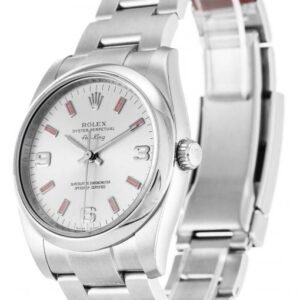 Rolex Air-King 34mm White Quarter Arabic Dial 114200