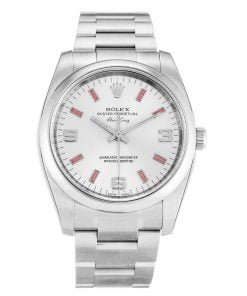 Rolex Air-King 34mm White Quarter Arabic Dial 114200