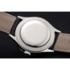Rolex Cellini Time Silver Case White Dial Black Leather Bracelet 622653