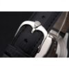 Rolex Cellini Time Silver Case White Dial Black Leather Bracelet 622653