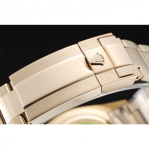 Rolex Cosmograph Daytona Brown Dial Diamond Numerals Gold Case And Bracelet 1454245 - Image 5