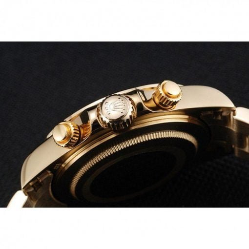 Rolex Cosmograph Daytona Brown Dial Diamond Numerals Gold Case And Bracelet 1454245 - Image 7