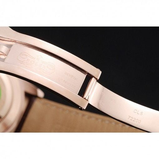 Rolex Cosmograph Daytona Brown Dial Rose Gold Case Brown Leather Bracelet 1454243 - Image 7