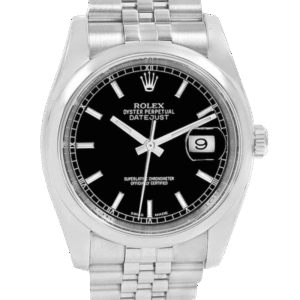 Rolex Datejust 116200BKSJ 36MM Black Dial Silver-tone Case