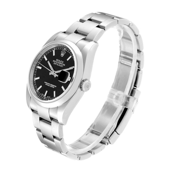Rolex Datejust 116200BKSO 36MM Black Dial Silver-tone Case - Image 3