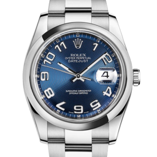 Rolex Datejust 116200BLCAO 36MM Blue Concentric Dial Silver-tone Case