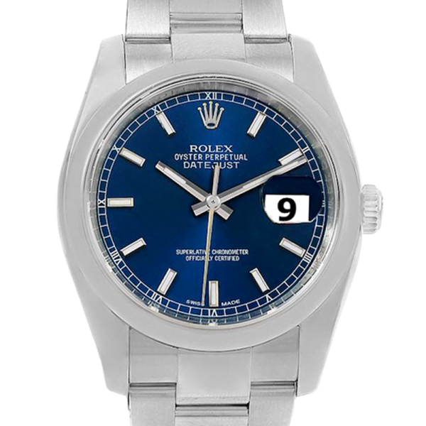 Rolex Datejust 116200BLSO 36MM Blue Dial Silver-tone Case