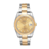 Rolex Datejust 116203-72203 36MM Champagne Dial Silver-tone Case