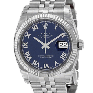 Rolex Datejust 116234BLRJ 36MM Blue Dial Silver-tone Case