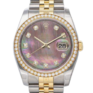 Rolex Datejust 116243BKMDJ 36MM Mother of Pearl Silver-tone Case
