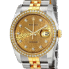 Rolex Datejust 116243CJDJ 36MM Black Dial Silver-tone Case