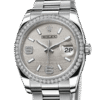 Rolex Datejust 116244-72600 36MM Silver Wave Dial Silver-tone Case
