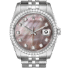 Rolex Datejust 116244BKMDJ 36MM Mother of Pearl Silver-tone Case