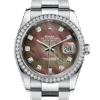Rolex Datejust 116244BKMDO 36MM Mother of Pearl Silver-tone Case