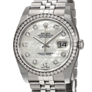 Rolex Datejust 116244MDJ 36MM Mother of Pearl Silver-tone Case