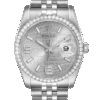 Rolex Datejust 116244SWDAJ 36MM Silver Wave Dial Silver-tone Case