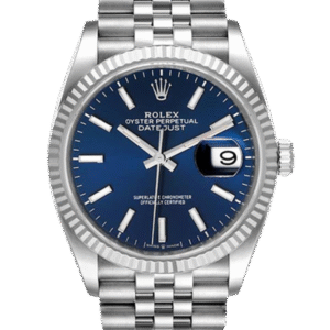 Rolex Datejust 126234BLSJ 36MM Blue Dial Silver-tone Case
