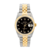 Rolex Datejust 16233BKDJ 36MM Black Dial Silver-tone Case