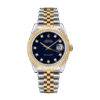 Rolex Datejust 16233BLDJ 36MM Blue Vignette Dial Silver-tone Case