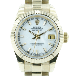 Rolex Datejust 178278WSO 26MM White Dial Gold-tone Case