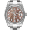Rolex Datejust 179174 26MM Black Mother of Pearl Dial Silver-tone Case
