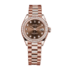 Rolex Datejust 279135rbr-0017 28MM Brown Dial Rose Gold-tone Case