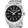 Rolex Datejust m126200-0003 36MM Black Dial Silver-tone Case