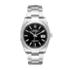 Rolex Datejust m126200-0004 36MM Black Dial Silver-tone Case