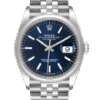 Rolex Datejust m126200-0005 36MM Blue Dial Silver-tone Case