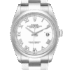 Rolex Datejust m126200-0008 36MM White Dial Silver-tone Case