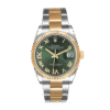 Rolex Datejust m126233-0026 36MM Green Dial Silver-tone Case