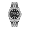 Rolex Datejust m126284rbr-0007 36MM Black Dial Silver-tone Case