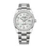 Rolex Datejust m126284rbr-0012 36MM Mother of Pearl Dial Silver-tone Case