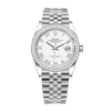 Rolex Datejust m126284rbr-0017 36MM White Dial Silver-tone Case