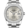 Rolex Datejust m126284rbr-0022 36MM Silver Dial Silver-tone Case
