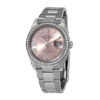 Rolex Datejust m126284rbr-0024 36MM Pink Dial Silver-tone Case