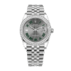 Rolex Datejust m126284rbr-0037 36MM Gray Dial Silver-tone Case