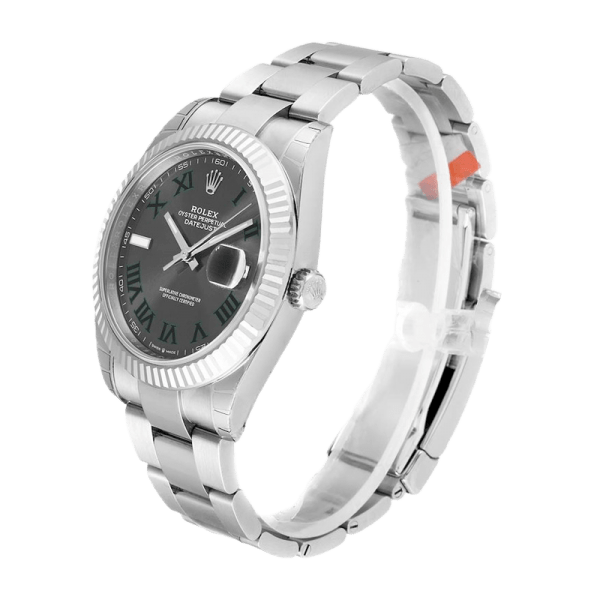 Rolex Datejust m126334-0021 41MM Wimbledon Dial Silver-tone Case - Image 3