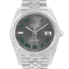 Rolex Datejust m126334-0022 41MM Wimbledon Dial Silver-tone Case