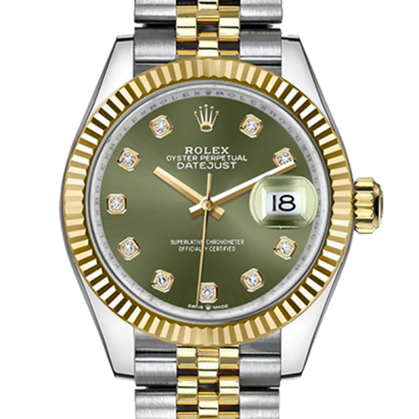 Rolex Datejust m278273-0030 31MM Green Dial Silver-tone Case