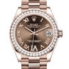 Rolex Datejust m279135rbr-0014 28MM Green Dial Rose Gold-tone Case
