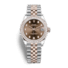 Rolex Datejust m278381rbr-0028 31MM Chocolate Dial Silver-tone Case