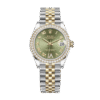 Rolex Datejust m278383rbr-0016 31MM Green Dial Silver-tone Case