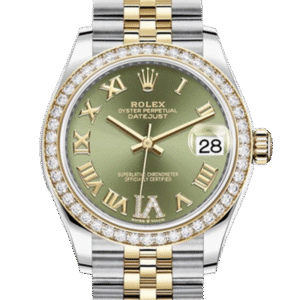 Rolex Datejust m278383rbr-0016 31MM Green Dial Silver-tone Case
