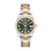 Rolex Datejust m278383rbr-0029 31MM Green Dial Silver-tone Case